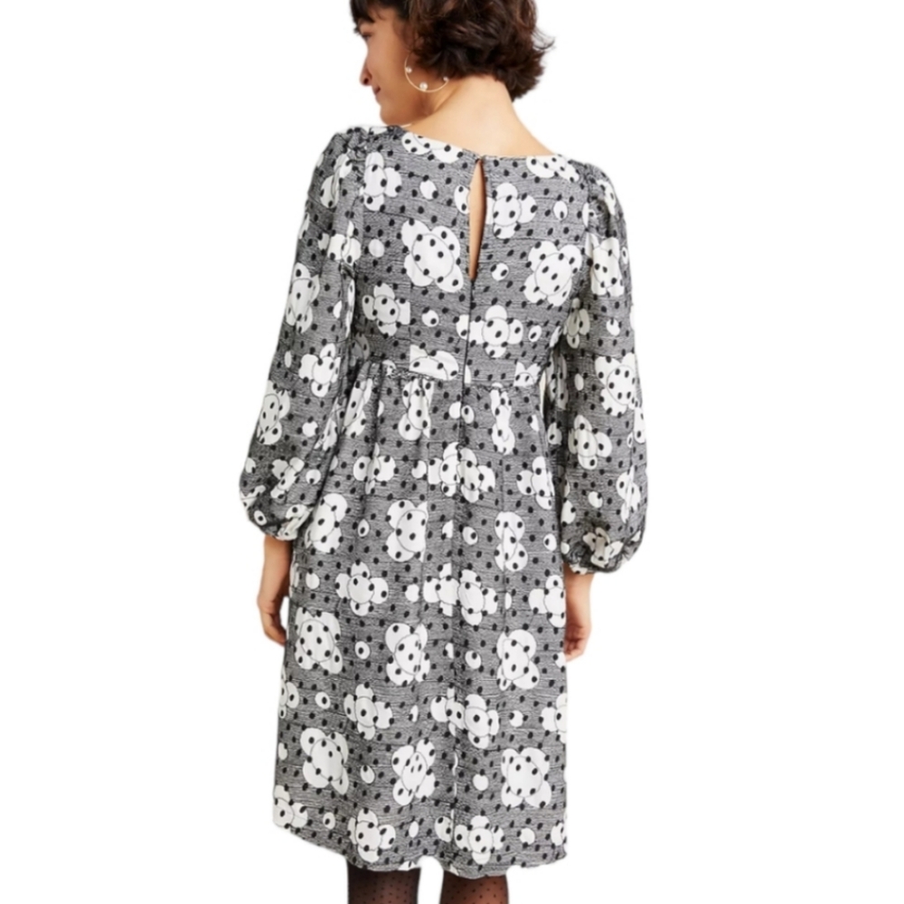 Anthropologie Retro Square Neck Babydoll Dress - Picture 15 of 16
